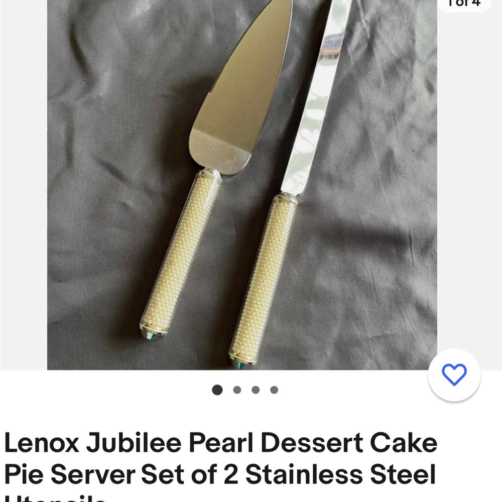 Lennox Jubilee pearl dessert set